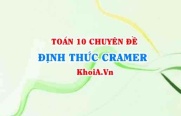 Giải hệ phương trình bằng quy tắc Cramer, Phương pháp định thức Cramer lớp 10